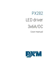 PXM LED driver 3x6A/OC User Manual preview