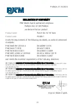 Preview for 20 page of PXM PX800-T User Manual