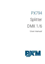 PXM Splitter DMX 1/6 User Manual preview