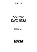 Предварительный просмотр 1 страницы PXM Splitter DMX-RDM Manual