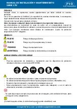 Preview for 2 page of PYD Electrobombas CTV Series Instruction Manual And Maintenance