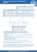 Предварительный просмотр 3 страницы PYD Electrobombas MP Series Manual