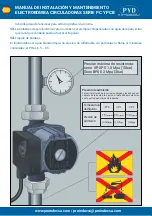 Предварительный просмотр 4 страницы PYD Electrobombas PA Series Operating And Maintenance Manual