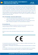 Preview for 2 page of PYD Electrobombas PYD Series Operating And Maintenance Manual