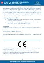 Preview for 24 page of PYD Electrobombas PYD Series Operating And Maintenance Manual