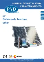 PYD Electrobombas SOLAR PUMPING KIT Operating And Maintenance Manual preview