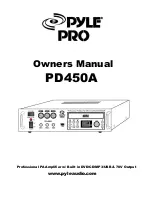 PYLE Audio PD450A Owner'S Manual preview