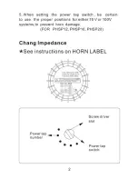 Предварительный просмотр 2 страницы PYLE Audio PHSP12 Owner'S Manual