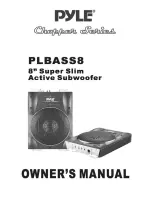 Preview for 1 page of PYLE Audio PLBASS8 Owner'S Manual