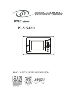 Предварительный просмотр 1 страницы PYLE Audio PLVS420 Instruction Manual