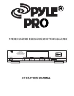 PYLE Audio PT655E Operation Manual preview