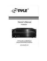 Preview for 1 page of PYLE Audio PT8000CH Owner'S Manual