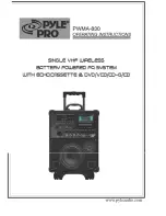 PYLE Audio PWMA-830 Operating Instructions Manual предпросмотр