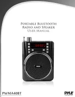 PYLE Audio PWMA40BT User Manual предпросмотр