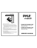 pyle Hydra PDWR54BTB Owner'S Manual предпросмотр