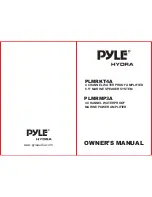 pyle Hydra PYLE HYDRA PLMRKT4A Owner'S Manual предпросмотр