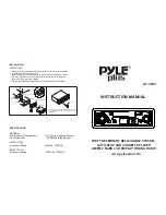 Pyle Plus AT-3040 Instruction Manual preview