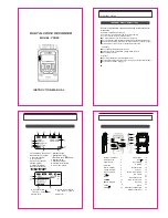 Pyle Pro DIGITAL VOICE RECORDER PPR80 User Manual preview