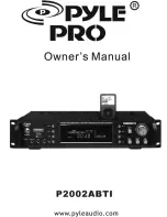 Pyle Pro P2002ABTI Owner'S Manual preview