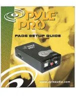 Preview for 1 page of Pyle Pro PAD5 Setup Manual