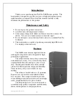 Preview for 2 page of Pyle Pro PADH 152 Owner'S Manual