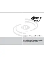 Pyle Pro padh1024a Operating Instructions предпросмотр