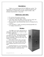 Preview for 2 page of Pyle Pro PADH21580 Owner'S Manual