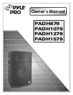 Preview for 1 page of Pyle Pro PADH879 Owner'S Manual