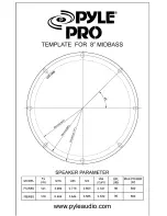 Preview for 1 page of Pyle Pro PBW8S Template Manual