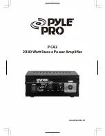 Pyle Pro PCA2 Manual preview