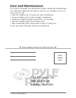 Preview for 8 page of Pyle Pro PCAU33 User Manual