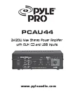 Предварительный просмотр 1 страницы Pyle Pro PCAU44 Manual