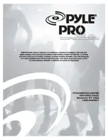 Preview for 8 page of Pyle Pro PCO800 Manual