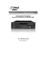 Pyle Pro PD1000A Manual предпросмотр