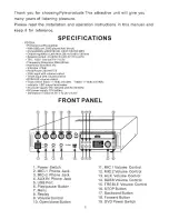 Предварительный просмотр 2 страницы Pyle Pro PD750A Owner'S Manual