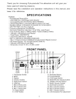 Предварительный просмотр 2 страницы Pyle Pro PD950A Owner'S Manual