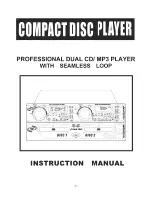 Pyle Pro PDCD3000MP Instruction Manual предпросмотр