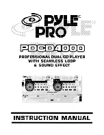 Preview for 1 page of Pyle Pro PDCD4000 Instruction Manual