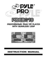 Pyle Pro PDCD810 Instruction Manual preview