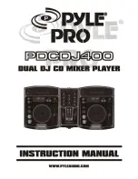 Preview for 1 page of Pyle Pro PDCDJ400 Instruction Manual