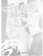 Pyle Pro PDJ-450U Owner'S Manual preview