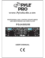 Preview for 1 page of Pyle Pro PDJ480UM User Manual