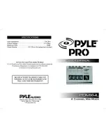 Pyle Pro PDMX4L Owner'S Manual preview