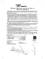 Pyle Pro PDWM100 Operating Instructions предпросмотр