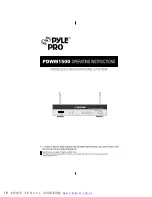 Pyle Pro PDWM1500 Operating Instructions Manual предпросмотр