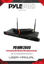 Предварительный просмотр 1 страницы Pyle Pro PDWM2800 User Manual