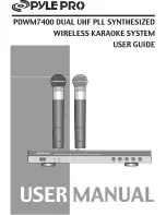 Preview for 1 page of Pyle Pro PDWM7400 User Manual