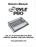 Preview for 1 page of Pyle Pro PMX1208 Owner'S Manual