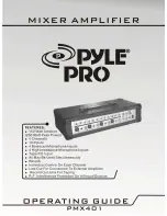 Предварительный просмотр 1 страницы Pyle Pro PMX401 Manual