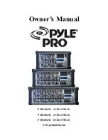 Pyle Pro PMX402M Owner'S Manual предпросмотр